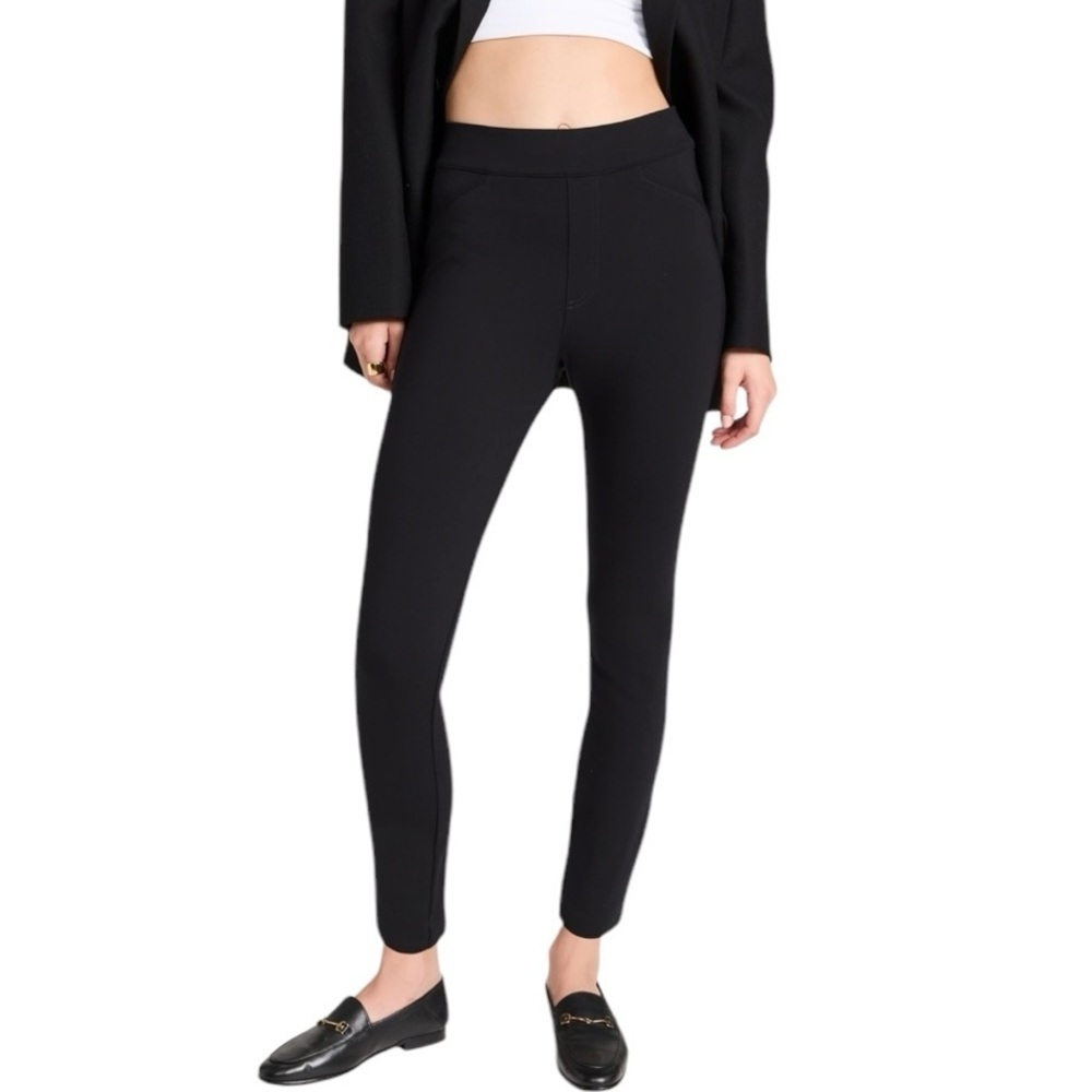 Spanx Backseam Skinny Pants Black Size XL Style 20251R Ponte Knit